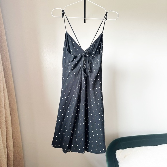 Madewell Layton Mini Slip Polka Dot Dress - Picture 2 of 7